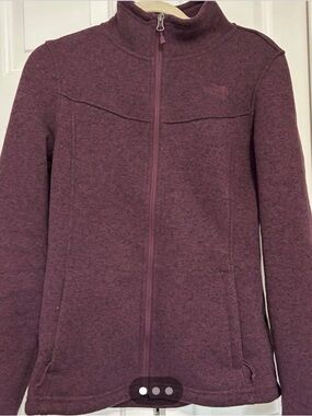 The North Face Women's Heathered Plum Full-Zip Utility Jacket Size M $50